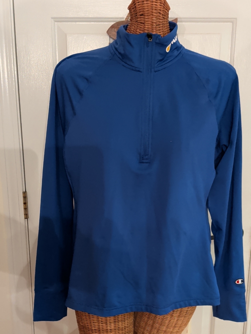Champion Blue Quarter-Zip Pullover XL